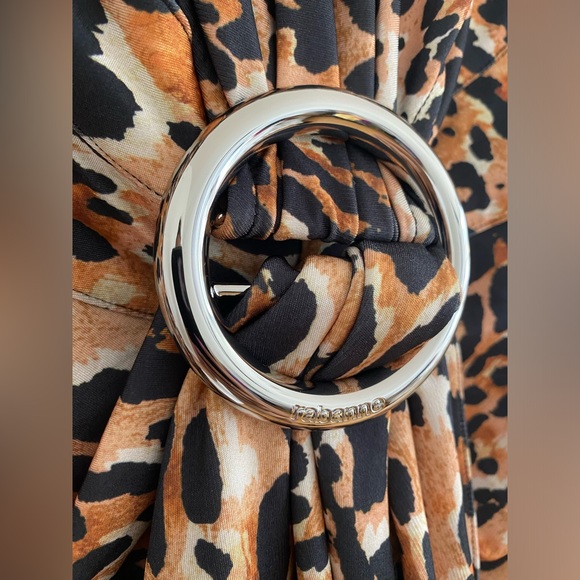 H&M x Rabanne Leopard Midi Dress - Picture 4 of 6